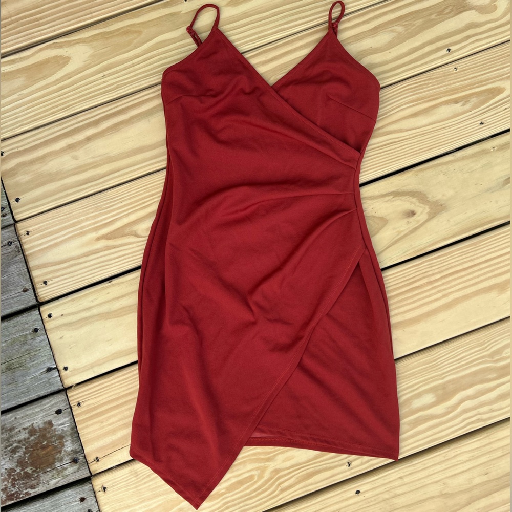 Dark Orange Body-con Dress